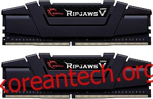 G.Skill RipJaws V 시리즈 16GB(2 x 8GB) 288핀 SDRAM PC4-28800 DDR4 3600 CL16