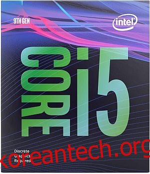 Intel Core i5-9400F 데스크탑 프로세서 6코어 4.1GHz 터보(그래픽 제외) - 저예산 게임용 CPU - 저예산 게임용 CPU