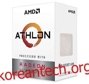 AMD Athlon 3000G 2코어, 4스레드 잠금 해제 데스크탑 프로세서(Radeon 그래픽 포함)