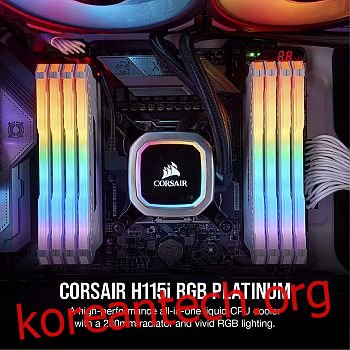 Corsair H115i RGB 플래티넘 AIO 액체 CPU 쿨러